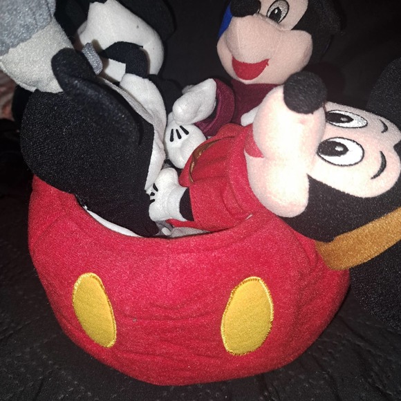 Mickey Mouse & Friends NWT- Plush Bean Bag 75th Anniv Set-Fab 5 Bank-Clock - Picture 3 of 10